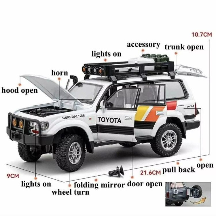 ماکت ماشین چه ژی مدل تویوتا لندکروزر Toyota Land Cruiser