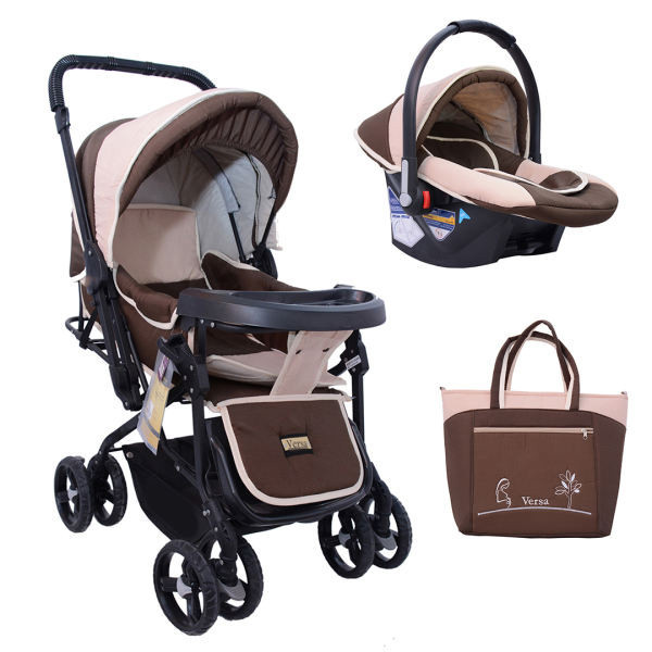 ست کالسکه و کریر کد 502 به همراه ساک لوازم کودک